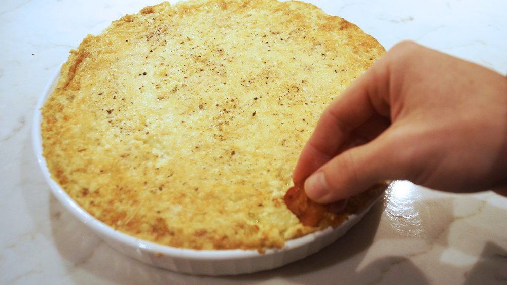 Artichoke Dip with Bacon Chips